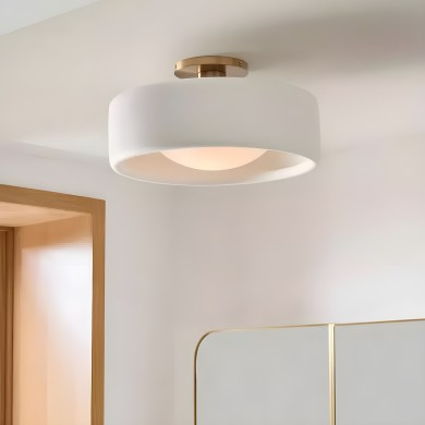 Aura Modern Porcelain Flush Mount Ceiling Light