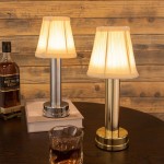 Mariana Cordless Battery Operated Pleated Shade Table Lamp