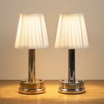 Mariana Cordless Battery Operated Pleated Shade Table Lamp