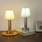 Mariana Cordless Battery Operated Pleated Shade Table Lamp