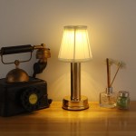 Mariana Cordless Battery Operated Pleated Shade Table Lamp