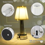 Mariana Cordless Battery Operated Pleated Shade Table Lamp