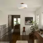 Aura Modern Porcelain Flush Mount Ceiling Light