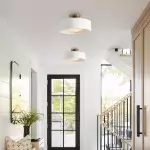 Aura Modern Porcelain Flush Mount Ceiling Light