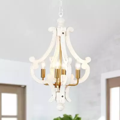 Astridina Rustic Antique Wooden French Country Chandelier Astridina Rustic Antique Wooden French Country Chandelier