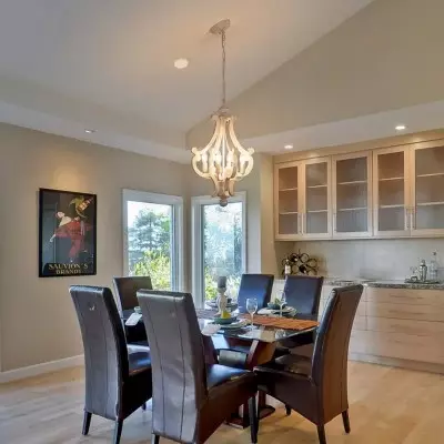 Astridina Rustic Antique Wooden French Country Chandelier