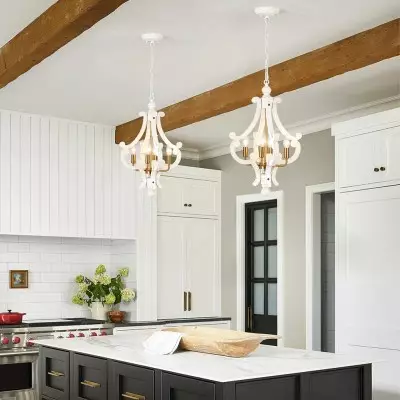 Astridina Rustic Antique Wooden French Country Chandelier Astridina Rustic Antique Wooden French Country Chandelier