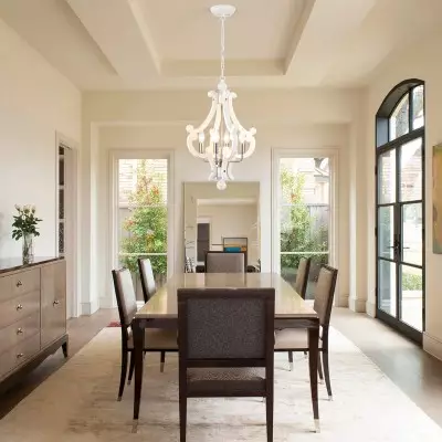 Astridina Rustic Antique Wooden French Country Chandelier