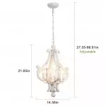 Astridina Rustic Antique Wooden French Country Chandelier Astridina Rustic Antique Wooden French Country Chandelier