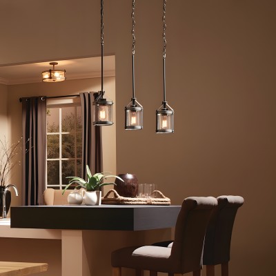 Brilliante Industrial Retro Rust Cylinder Seeded Glass Pendant Light Brilliante Industrial Retro Rust Cylinder Seeded Glass Pendant Light