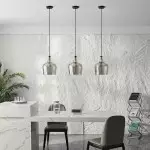 Jace Vintage Industrial Ripple Glass Pendant