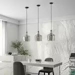 Jace Vintage Industrial Ripple Glass Pendant