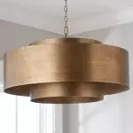 Aurelius Brushed Texture Metal Double Drum Chandelier Aurelius Brushed Texture Metal Double Drum Chandelier