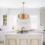 Aurelius Brushed Texture Metal Double Drum Chandelier Aurelius Brushed Texture Metal Double Drum Chandelier