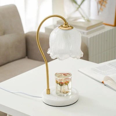 Keya Flower Dimmable Melted Wax Marble Glass Table Lamp Keya Flower Dimmable Melted Wax Marble Glass Table Lamp