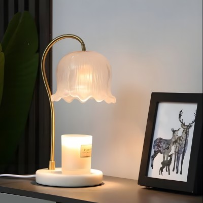 Keya Flower Dimmable Melted Wax Marble Glass Table Lamp Keya Flower Dimmable Melted Wax Marble Glass Table Lamp