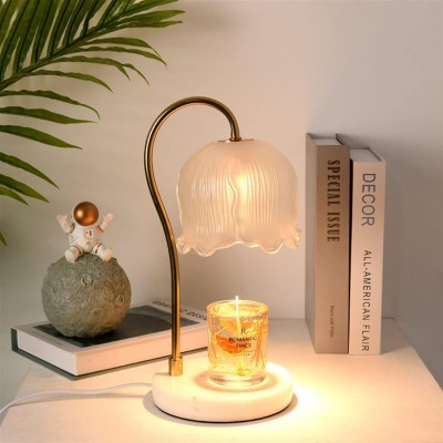Keya Flower Dimmable Melted Wax Marble Glass Table Lamp Keya Flower Dimmable Melted Wax Marble Glass Table Lamp