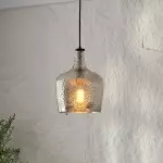 Jace Vintage Industrial Ripple Glass Pendant