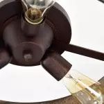 Blake Vintage Industrial Bronze Drum Flush Mount Ceiling Blake Vintage Industrial Bronze Drum Flush Mount Ceiling