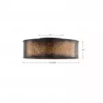 Blake Vintage Industrial Bronze Drum Flush Mount Ceiling Blake Vintage Industrial Bronze Drum Flush Mount Ceiling