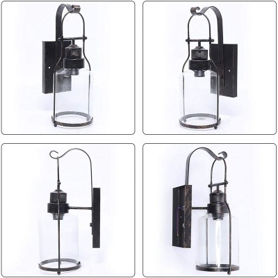 Bureau Industrial Antique Iron Glass Jar Wall Sconce Bureau Industrial Antique Iron Glass Jar Wall Sconce