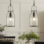 Eryxis Industrial Vintage Iron Glass Jar Pendant Light Eryxis Industrial Vintage Iron Glass Jar Pendant Light