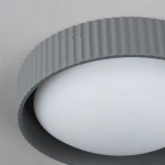 Arnold Minimalist Round Led Fluted Concrete Ceiling Light Arnold Minimalist Round Led Fluted Concrete Ceiling Light