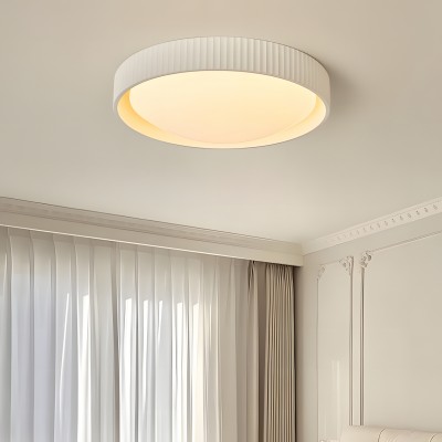 Arnold Minimalist Round Led Fluted Concrete Ceiling Light Arnold Minimalist Round Led Fluted Concrete Ceiling Light