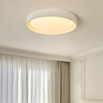 Arnold Minimalist Round Led Fluted Concrete Ceiling Light Arnold Minimalist Round Led Fluted Concrete Ceiling Light