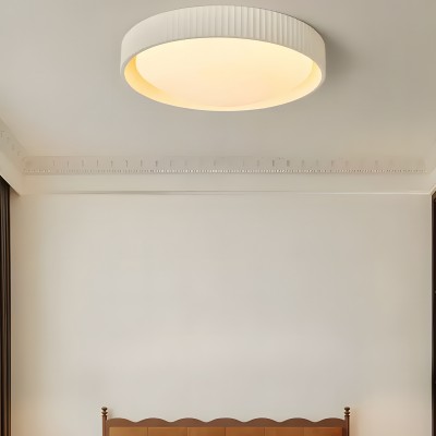 Arnold Minimalist Round Led Fluted Concrete Ceiling Light Arnold Minimalist Round Led Fluted Concrete Ceiling Light