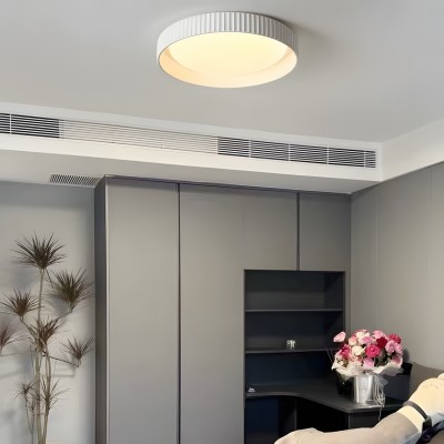 Arnold Minimalist Round Led Fluted Concrete Ceiling Light Arnold Minimalist Round Led Fluted Concrete Ceiling Light