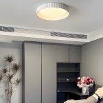 Arnold Minimalist Round Led Fluted Concrete Ceiling Light Arnold Minimalist Round Led Fluted Concrete Ceiling Light