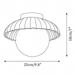 Brynley Cream Style Metal Flower Ceiling Light