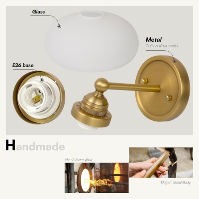 Alberta Bauhaus Milk White Glass Wall Sconce Alberta Bauhaus Milk White Glass Wall Sconce