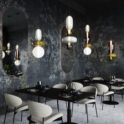 Caterina Modern Colorful Candied Glass Pendant Light Caterina Modern Colorful Candied Glass Pendant Light