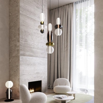 Caterina Modern Colorful Candied Glass Pendant Light Caterina Modern Colorful Candied Glass Pendant Light
