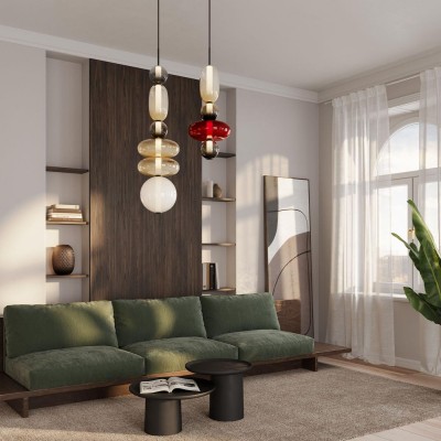 Caterina Modern Colorful Candied Glass Pendant Light Caterina Modern Colorful Candied Glass Pendant Light