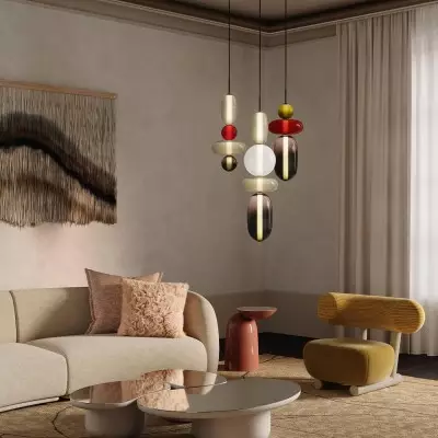Caterina Modern Colorful Candied Glass Pendant Light Caterina Modern Colorful Candied Glass Pendant Light
