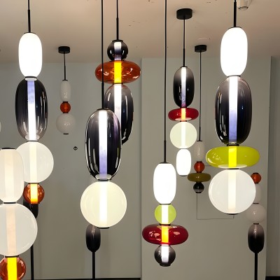 Caterina Modern Colorful Candied Glass Pendant Light Caterina Modern Colorful Candied Glass Pendant Light