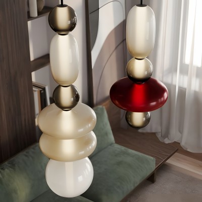 Caterina Modern Colorful Candied Glass Pendant Light Caterina Modern Colorful Candied Glass Pendant Light