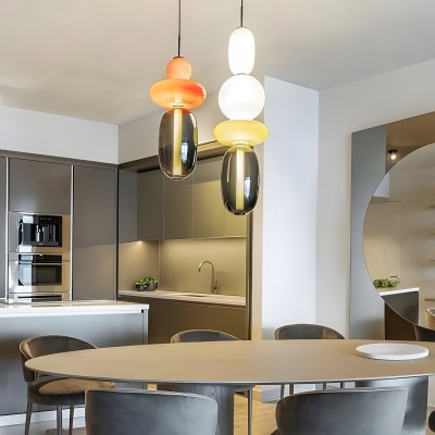 Caterina Modern Colorful Candied Glass Pendant Light Caterina Modern Colorful Candied Glass Pendant Light