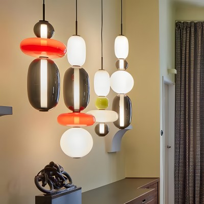 Caterina Modern Colorful Candied Glass Pendant Light Caterina Modern Colorful Candied Glass Pendant Light