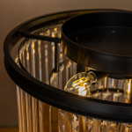 Brigitte Luxurious Three Layer Crystal Flush Mount Chandelier