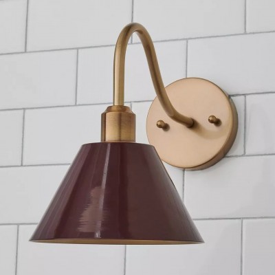 Ferm Minimalist Industrial Tapered Sconce Ferm Minimalist Industrial Tapered Sconce