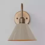 Ferm Minimalist Industrial Tapered Sconce