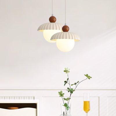 Brynley Cream Style Glass Flower Pendant Light Brynley Cream Style Glass Flower Pendant Light