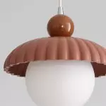 Brynley Cream Style Glass Flower Pendant Light