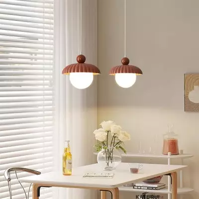 Brynley Cream Style Glass Flower Pendant Light Brynley Cream Style Glass Flower Pendant Light