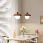 Brynley Cream Style Glass Flower Pendant Light