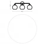 Ericka Farmhouse 3 Light Glass Globe Vanity Light Ericka Farmhouse 3 Light Glass Globe Vanity Light